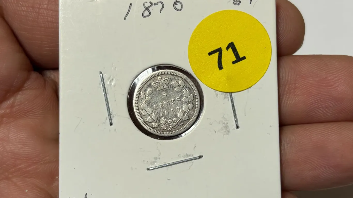 1870 Canadian Nickle, VG