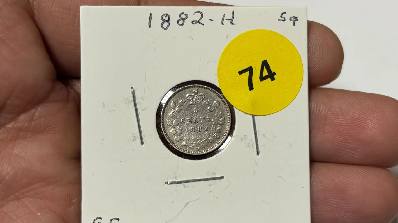1882-H Canadian Nickle, EF