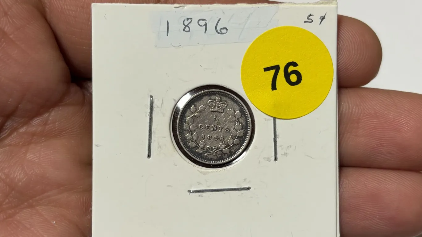 1896 Canadian Nickle,VG8