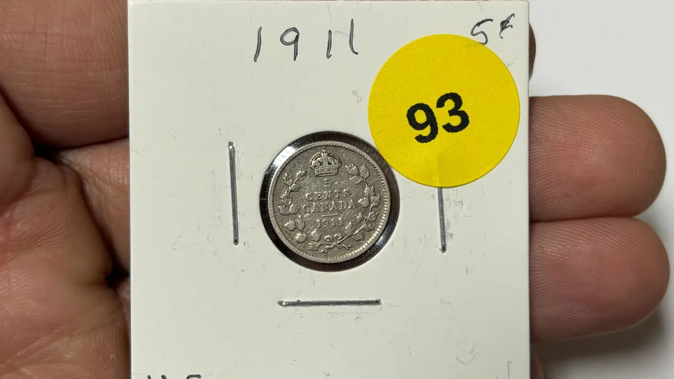 1911 Canadian Nickle,VG8