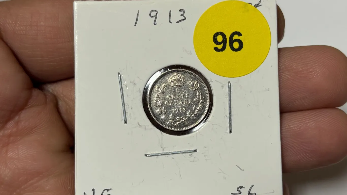 1913 Canadian Nickle,VG8