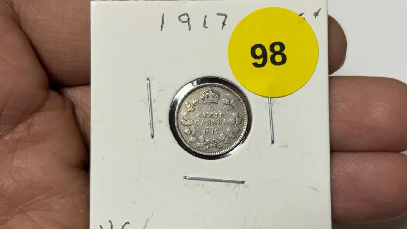1917 Canadian Nickle,VG8