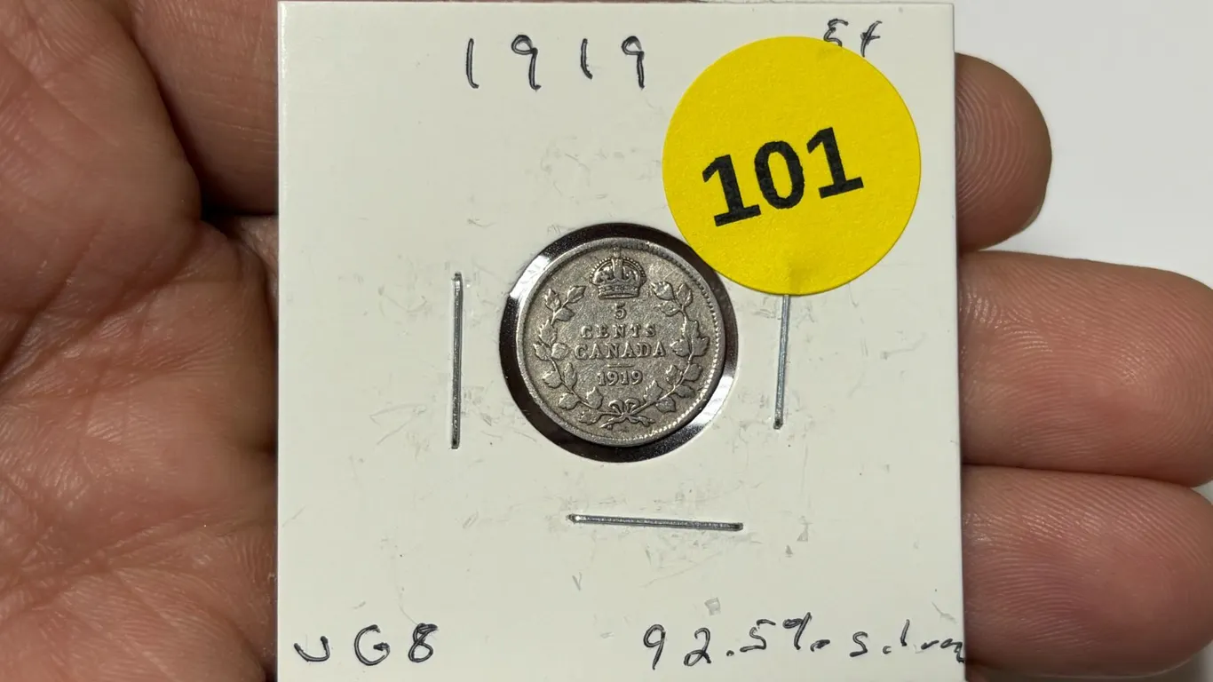 1919 Canadian Nickle,VG8