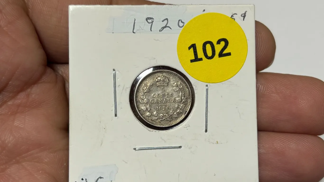 1920 Canadian Nickle,VG8