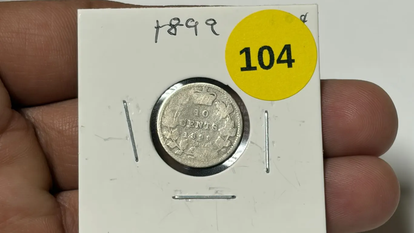 1899 Canadian Dime,VG