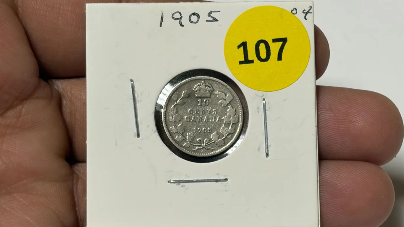 1905 Canadian Dime,VG