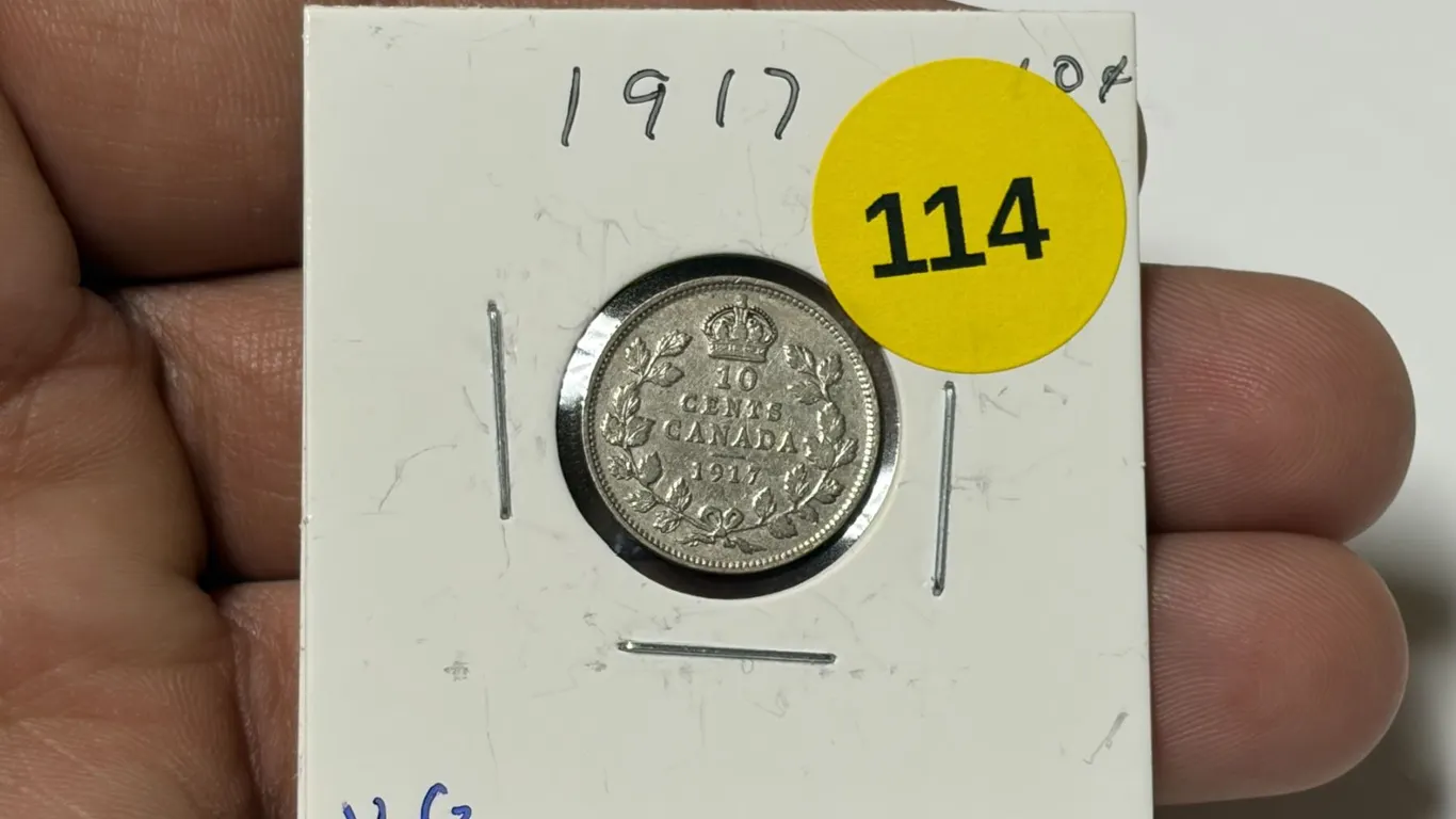 1917 Canadian Dime, VG