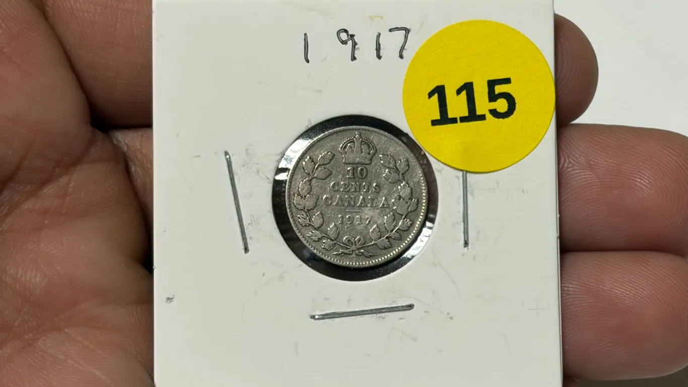 1917 Canadian Dime, VG