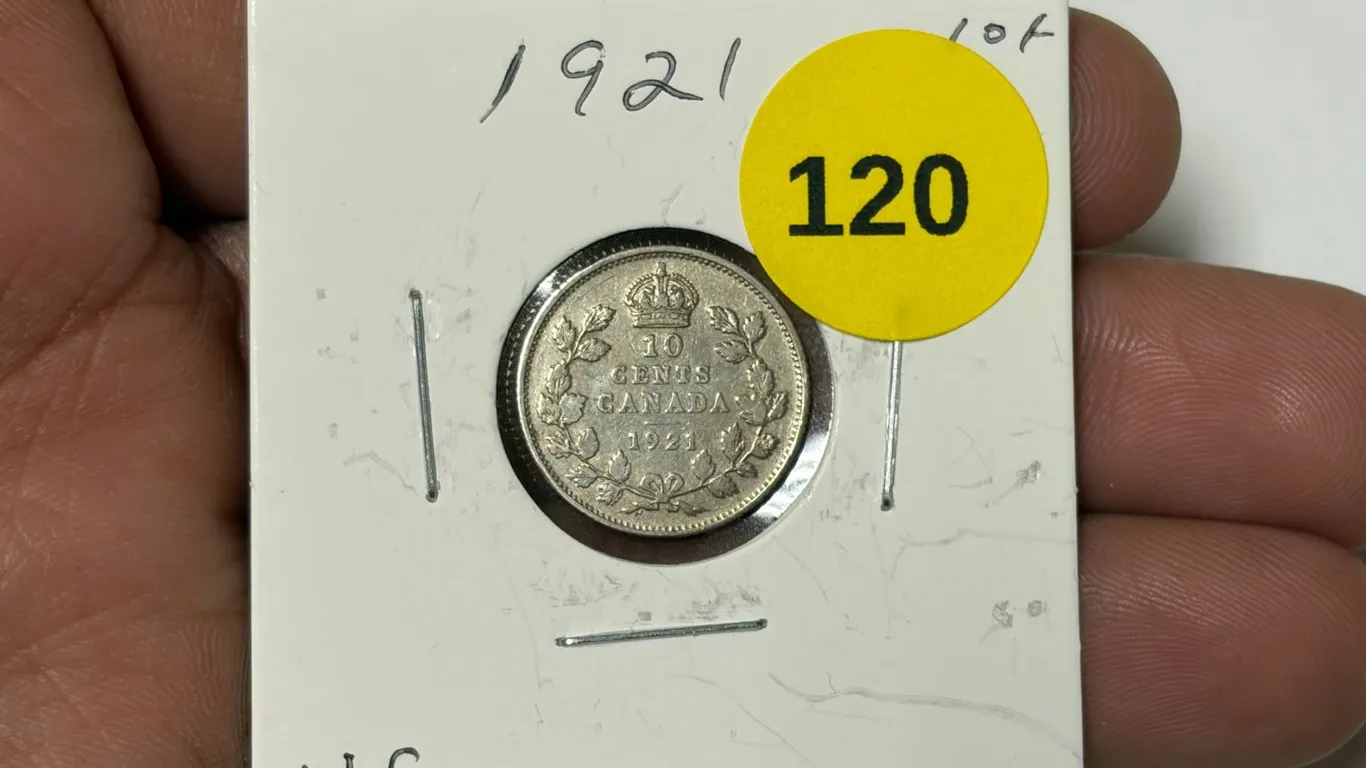 1921 Canadian Dime, VG