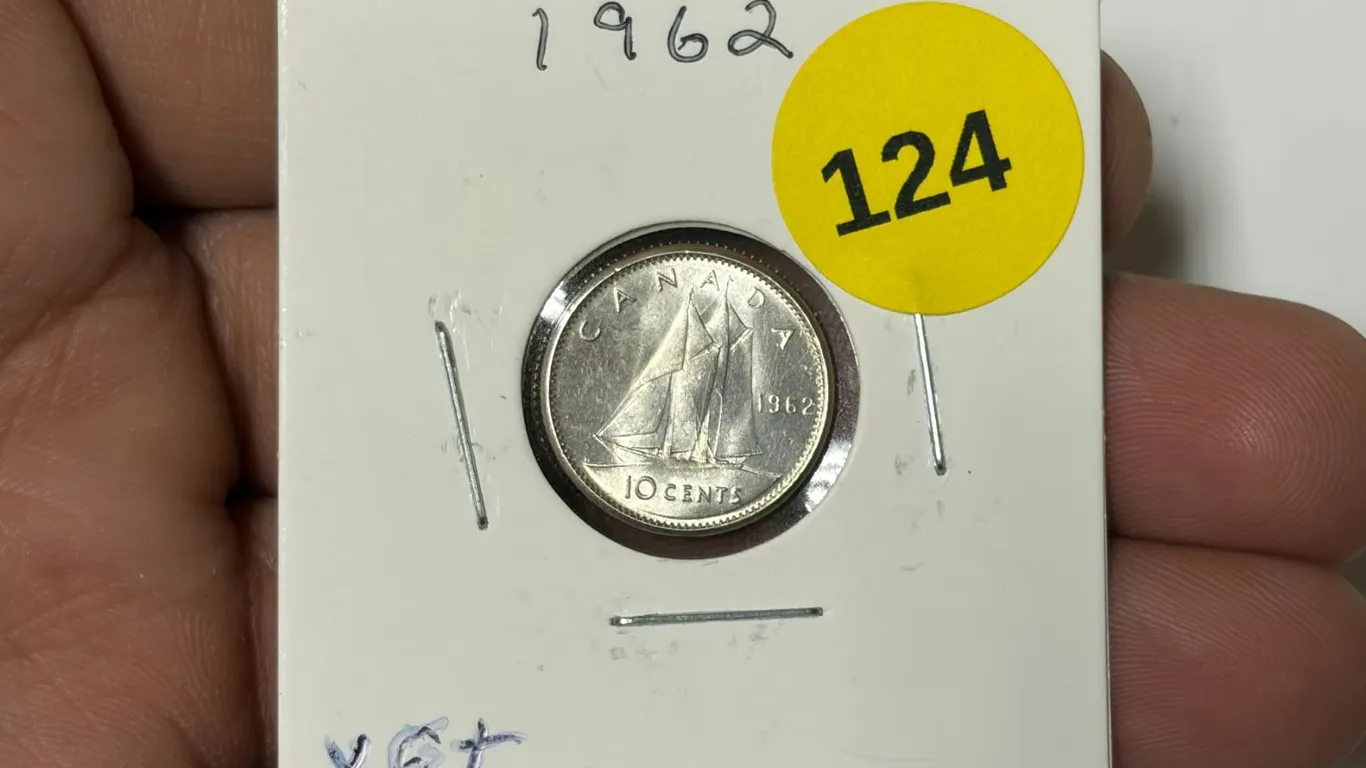 1962 Canadian Dime, VG