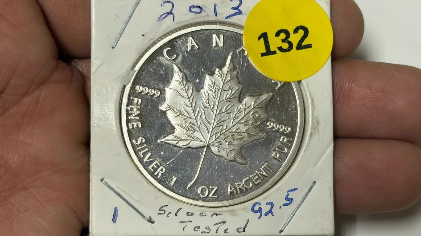 2013 Canada Maple Leaf 5 Dollar Silver Coin, Tested 925 Silver,I