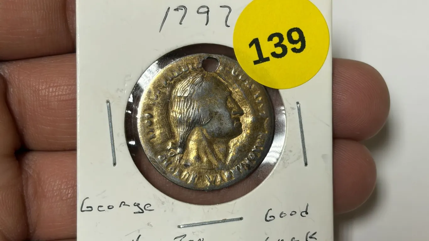 1797 George Washigton GOOD LUCK COIN, VERY RARE, DO NOT GROUP