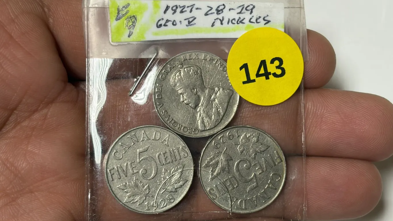 1927-1929. Canadian Nickles