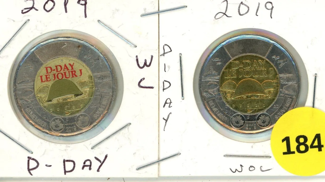 2019 Canadian Toonie, D-DAY WC & WOC