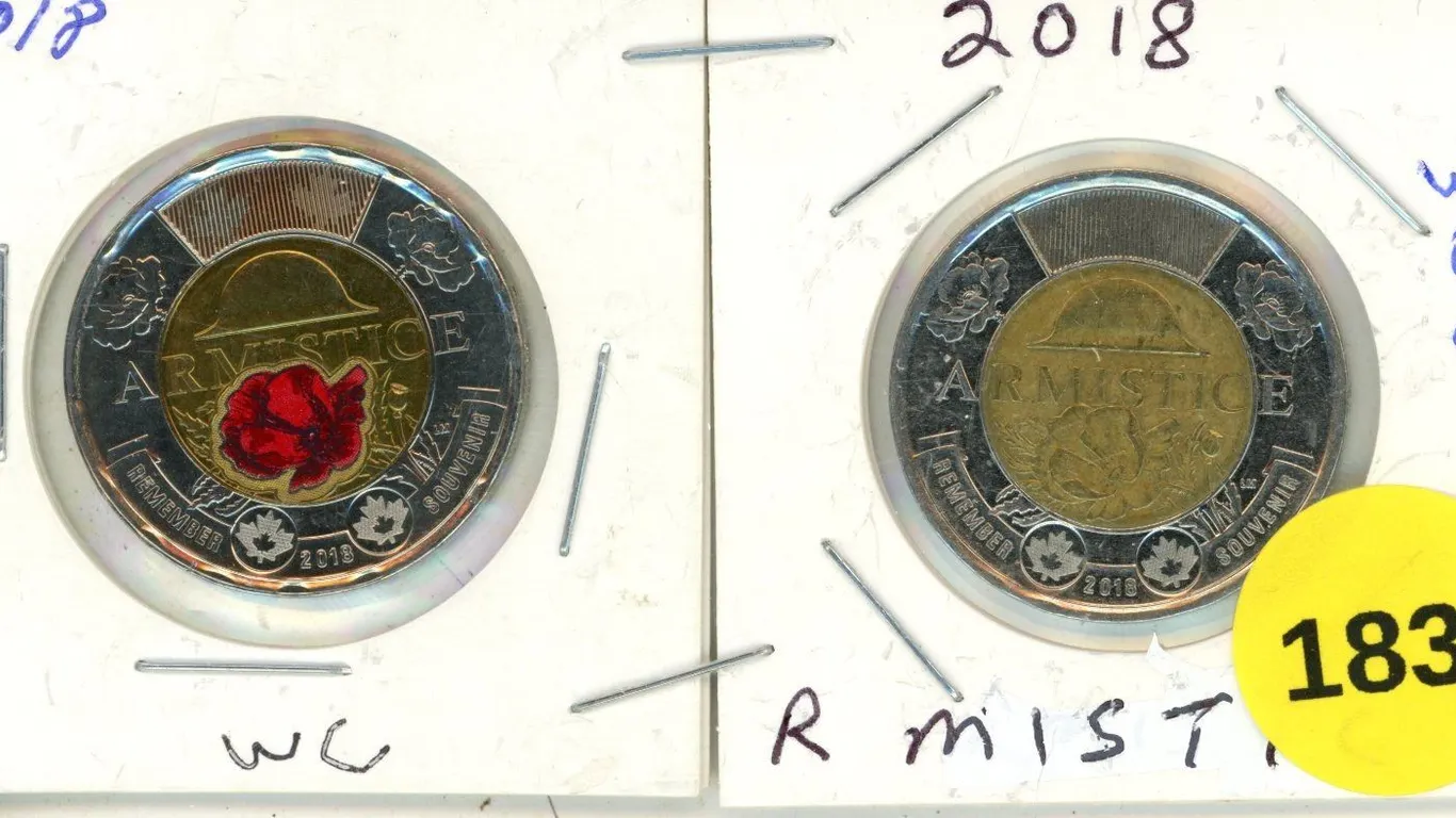 2018 Canadian Toonie, ARMISTICE, WC & WOC