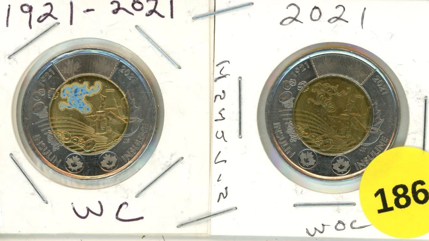 2021 Canadian Toonie, Insulin WC & WOC