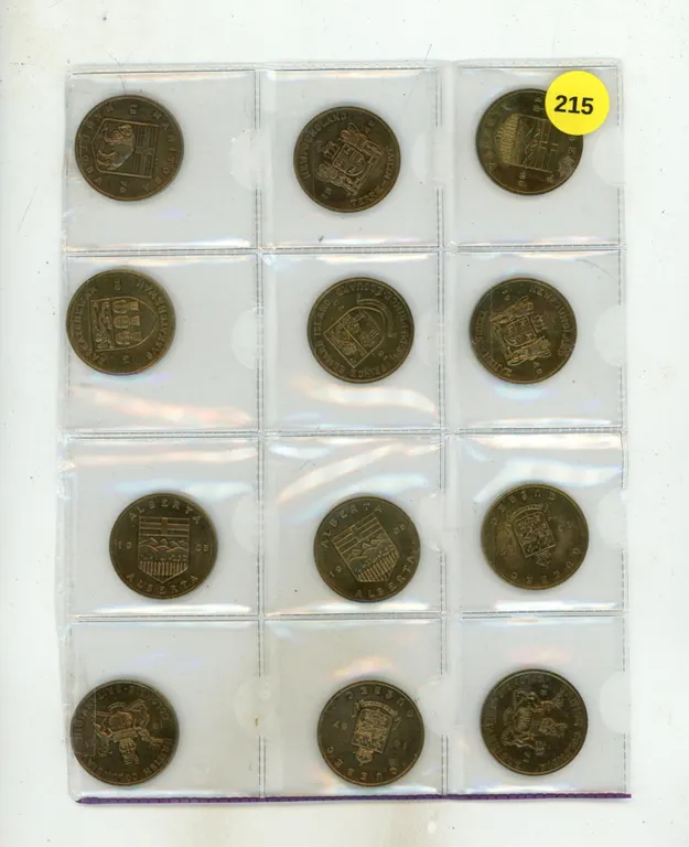 (12) VARIOUS Provincial Province Coins