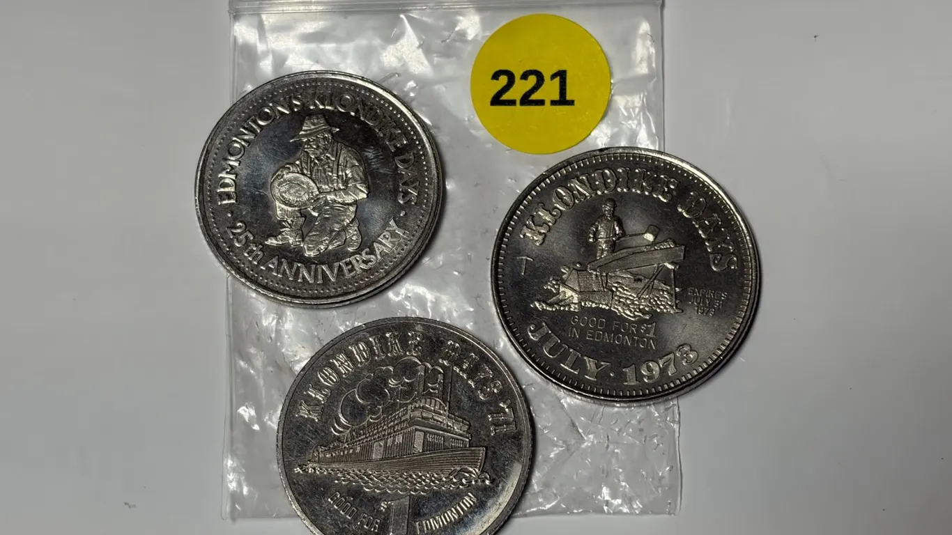 VARIOUS KLONDIKE COINS