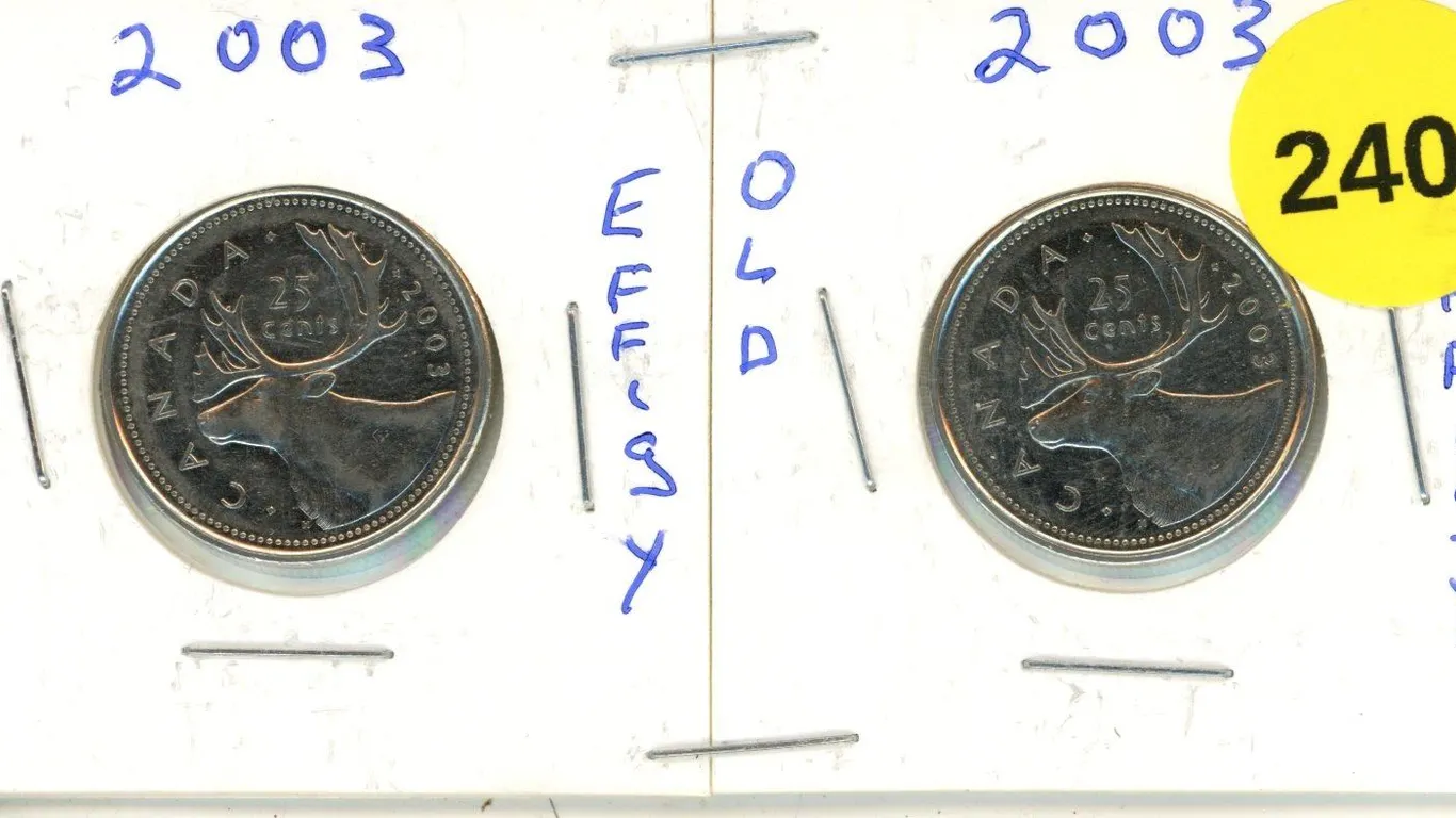 2003 Canadian Quarters, New Effigy & Old Effigy