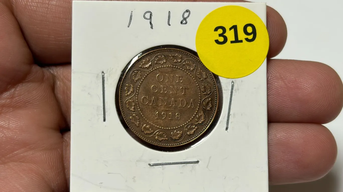 1918 Canadian Large Cent