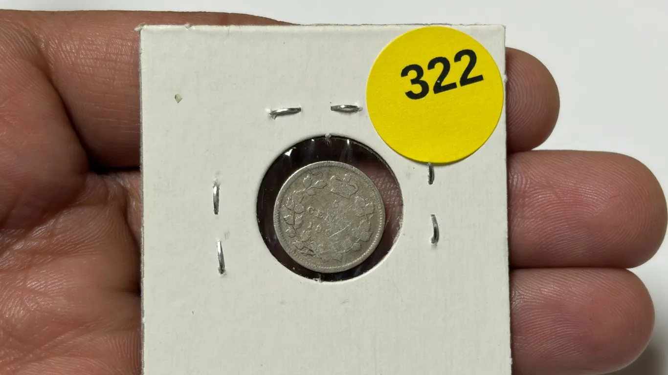 1897 Canadian Nickle, VG-8, Key Date