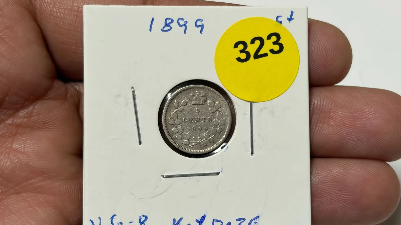 1899 Canadian Nickle, VG-8, Key Date