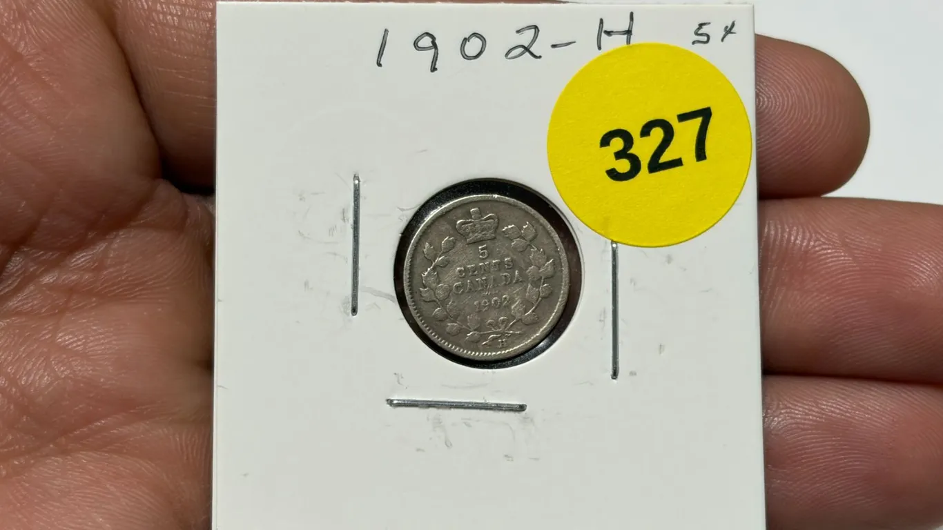 1902-H Canadian Nickle, VG-8