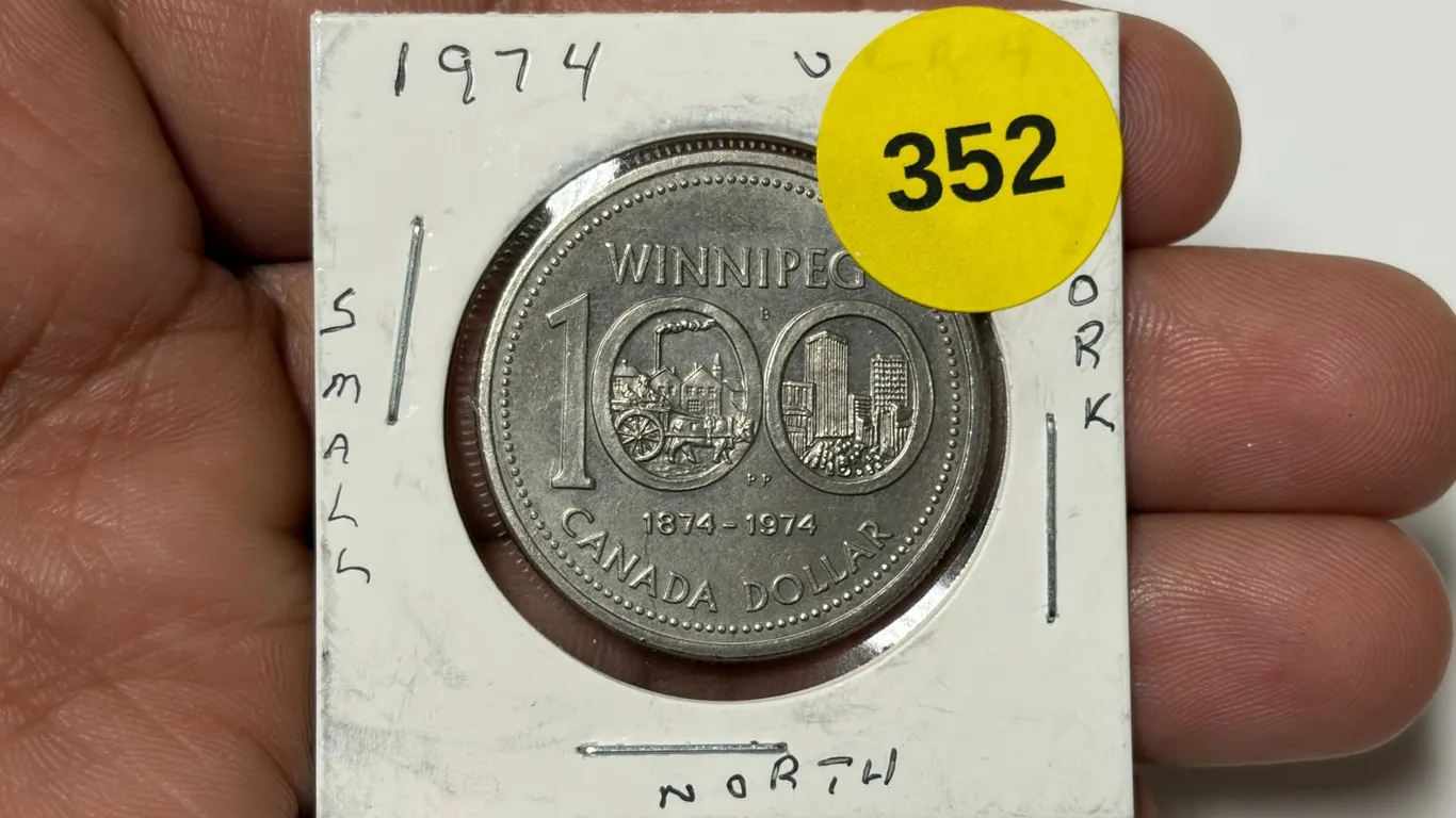 1974 Winnipeg Dollar,Small North York,VCR-4