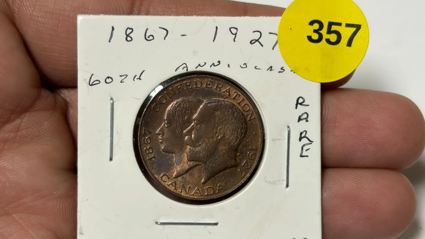 1867-1927 60 th Anniversary Of Canada Confederation, RARE