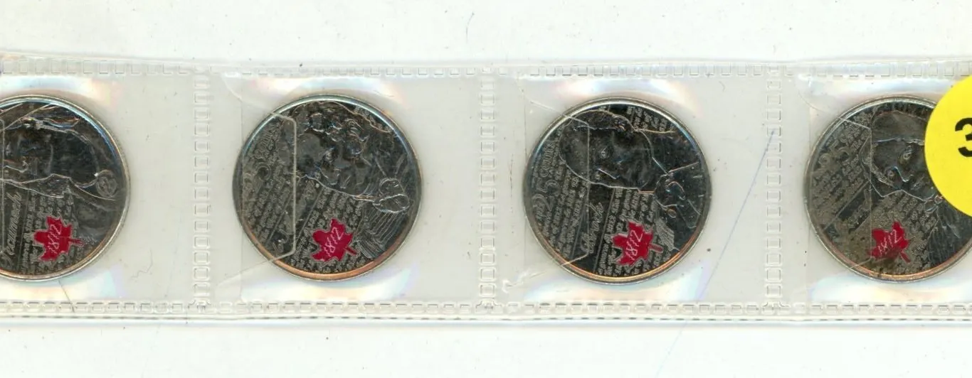 2012- 2013 Canadian Quarters,Brock,Secord,Salasberry,Tecumseh, WC