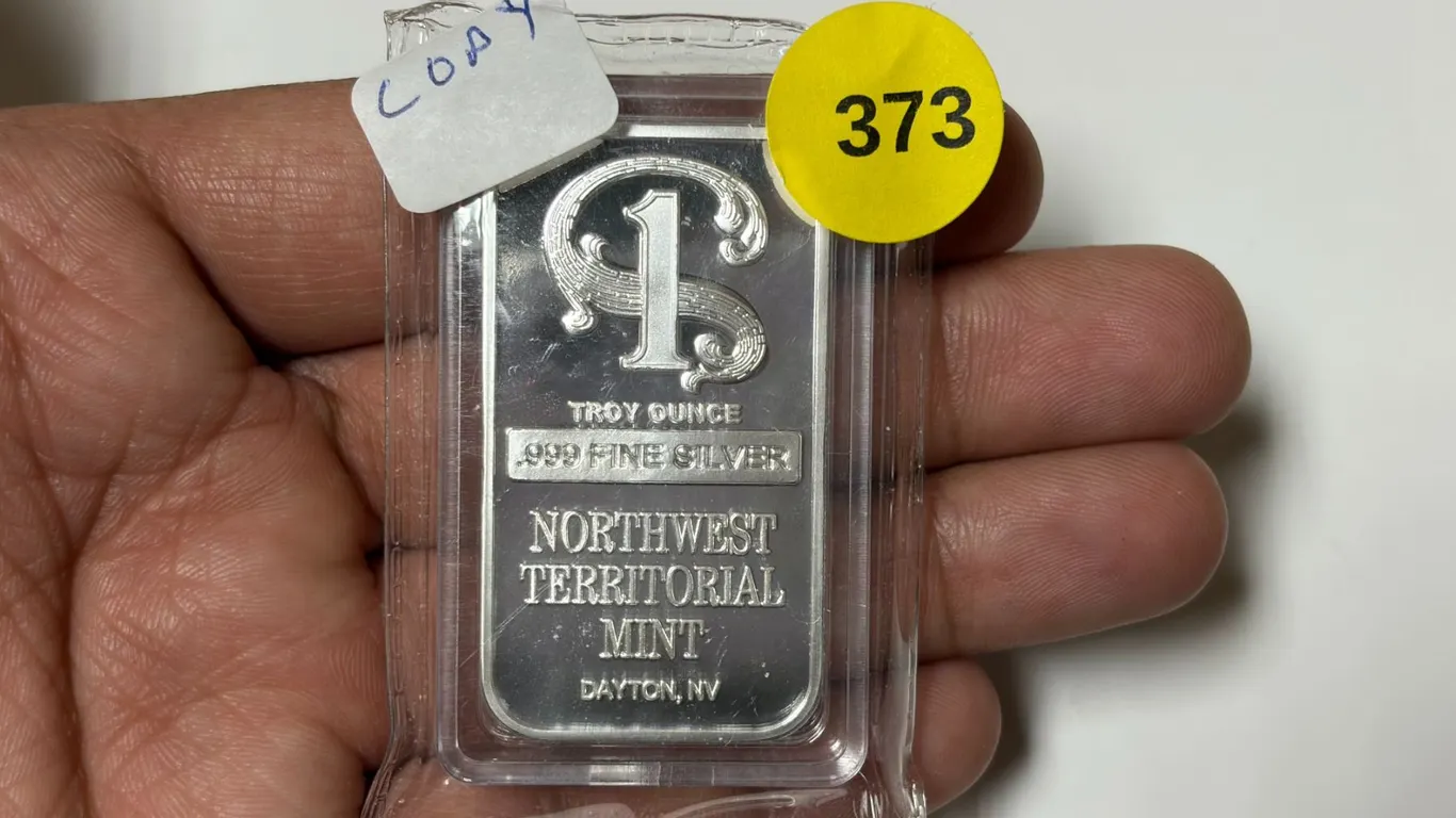 COPY- Northwest Territorial Mint Silver Bar, COPY