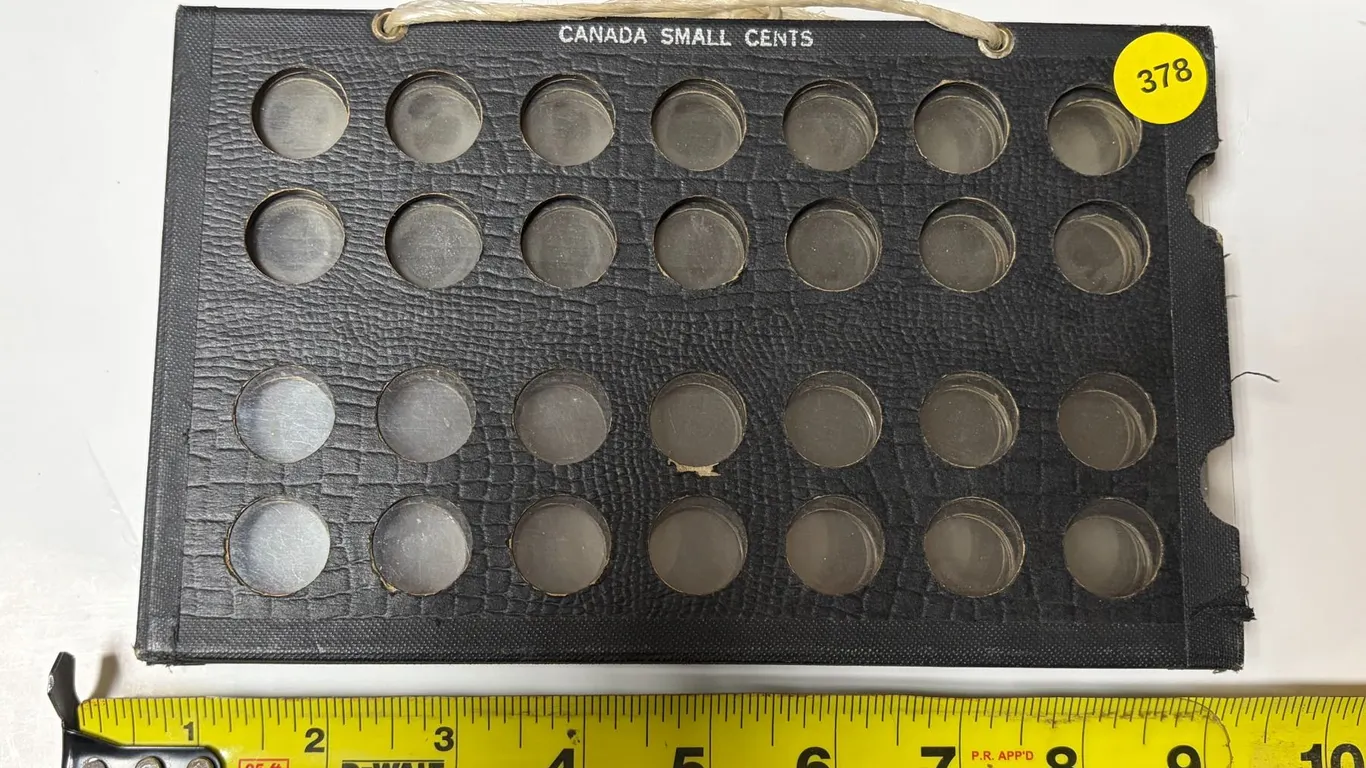 Vintage Canadian Large & Small Coin Book Made By Vantage