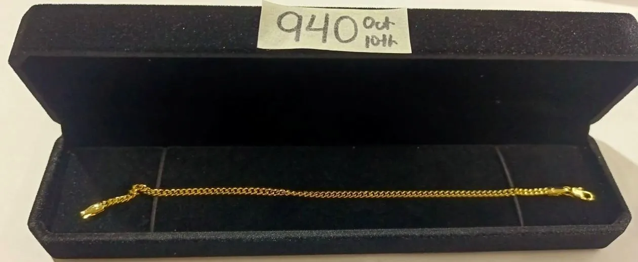 20) NEW 14K Gold Plated 3.0mm Cuban Link Bracelet