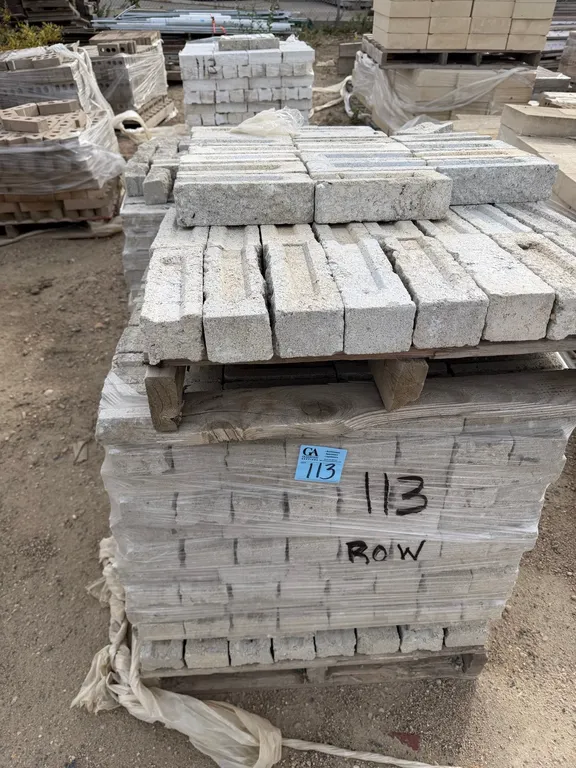 6 Pallets of Assorted Architectural Concrete Building Veneer & Facing Bricks