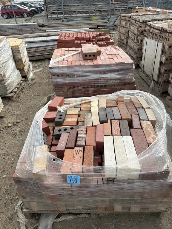 3 pallets of masonry bricks
