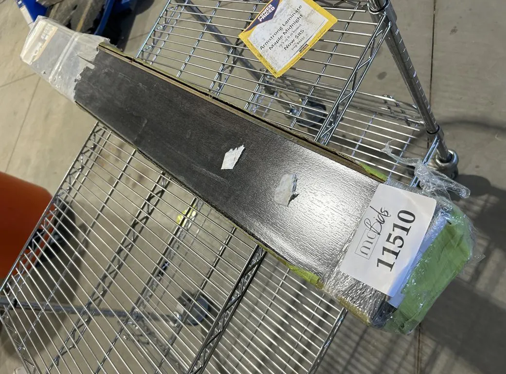 (1) Box of Dark Grey Colour Wood (8 Pieces)