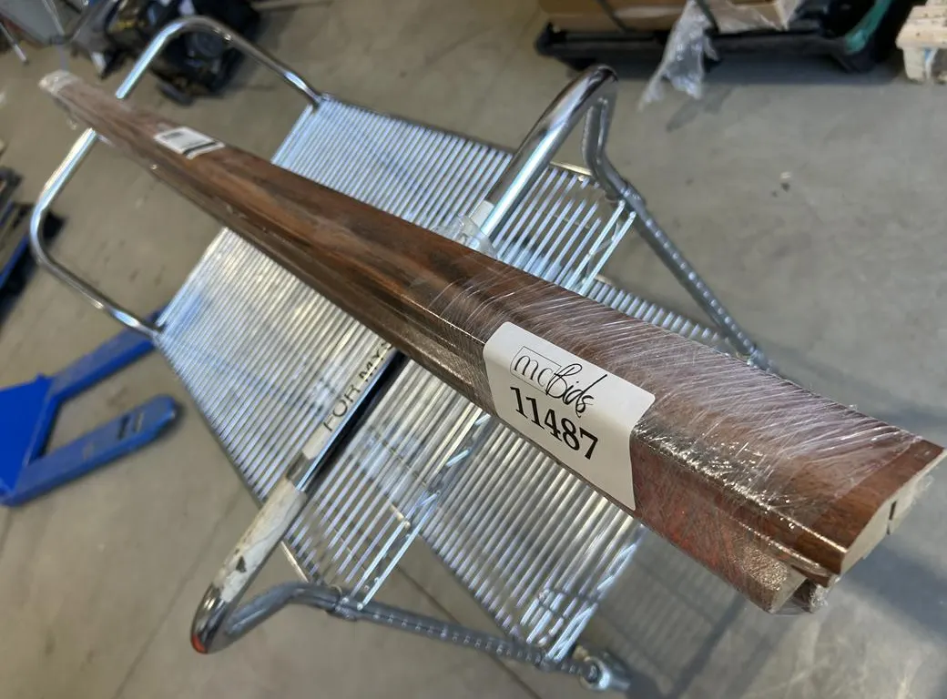 (4) Pieces 72" Brown Wood Molding