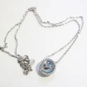 NEW 925 STERLING SILVER MERMAID'S TAIL BLUE