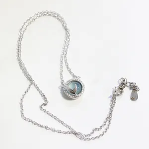 NEW 925 STERLING SILVER MERMAID'S TAIL BLUE