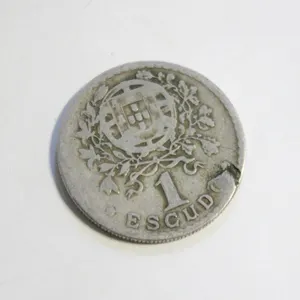 1929 SILVER PORTUGAL 5 ESCUDOS COIN