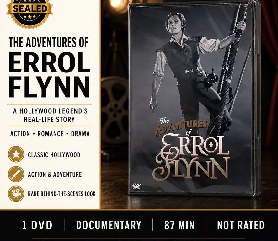 NEW DVD "THE ADVENTURES OF ERROL FLYNN"