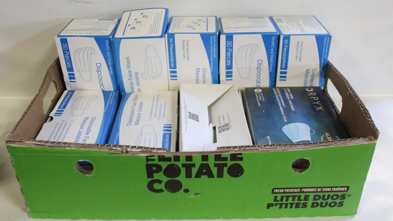 LOT OF DISPOSABLE FACE MASKS