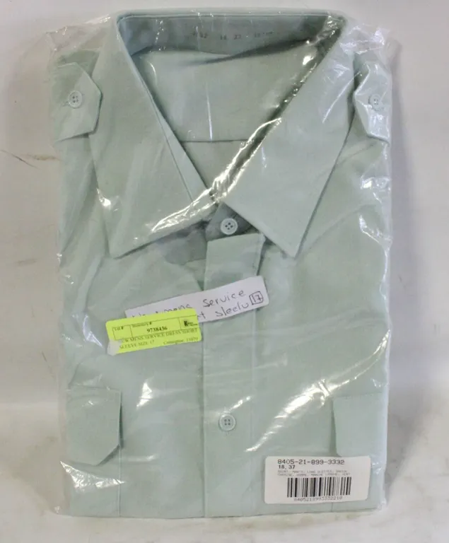 NEW MENS SERVICE DRESS SHORT SLEEVE SIZE 17