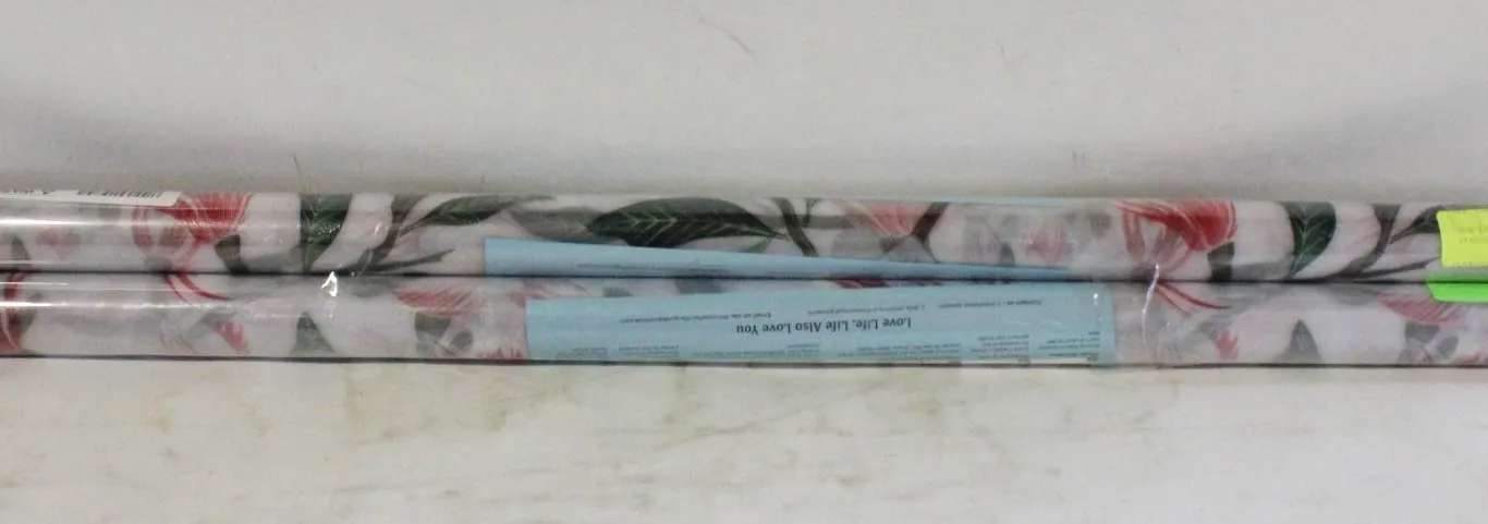 BRAND NEW 3PK OF STAINED GLASS PRINT WINDOW FILM