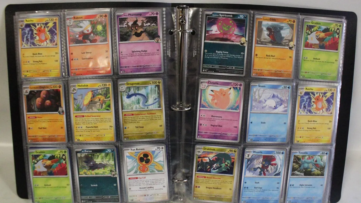 BINDER POKEMON CARDS
