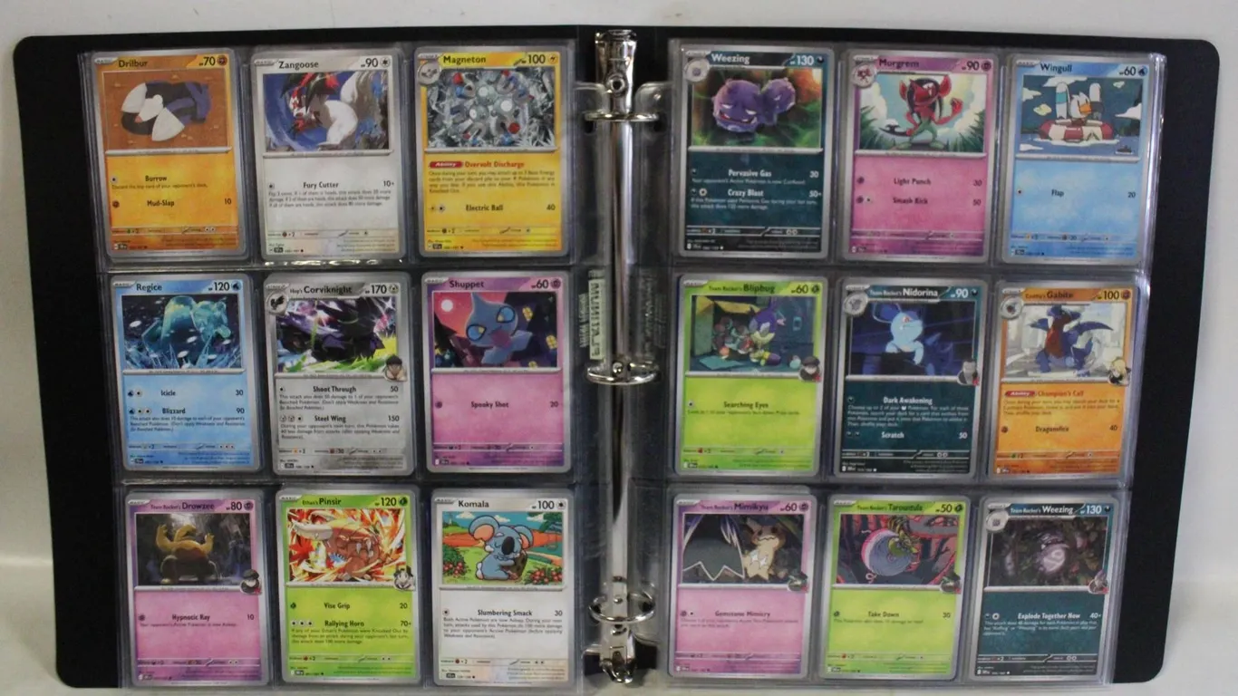 BINDER POKEMON CARDS