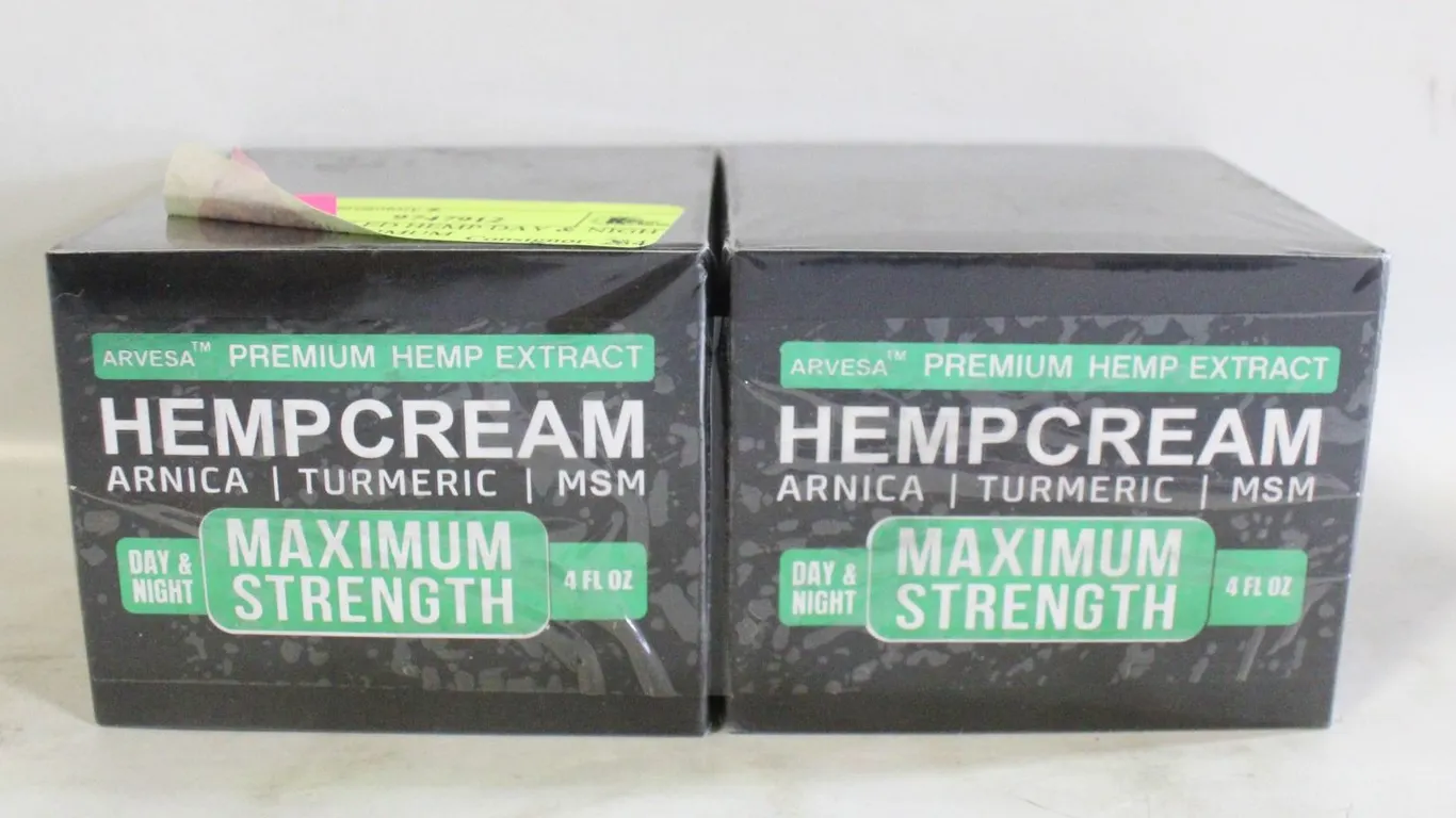 NEW 2 SEALED HEMP DAY & NIGHT CREAMS MAXIMUM