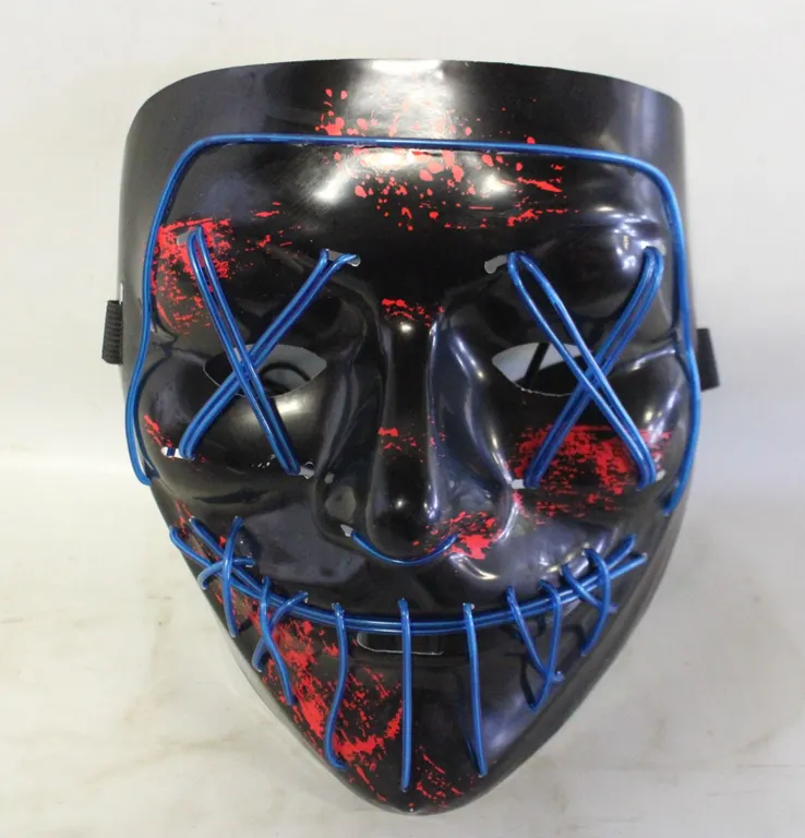 HALLOWEEN LIGHT UP MASK RED