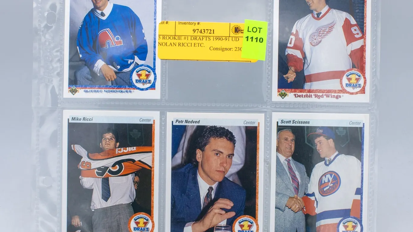 5 ROOKIE #1 DRAFTS 1990-91 UD NOLAN RICCI ETC.