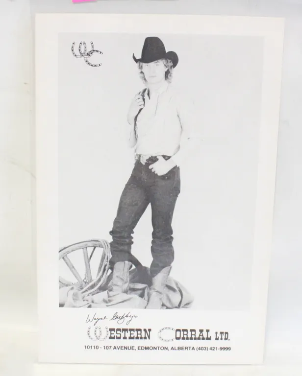 1981 GRETZKY WESTERN CORRAL PROMO PHOTO